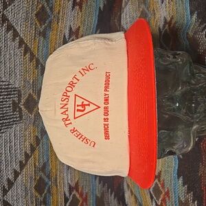 VTG Usher Transport Co. Two Tone Canvas/Red Snapback.